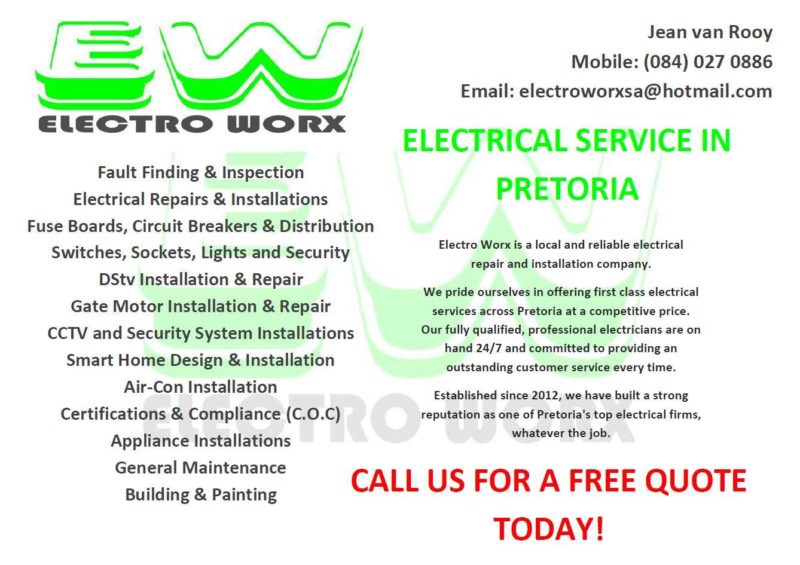 Electro Worx - Electrical Services - Pretoria